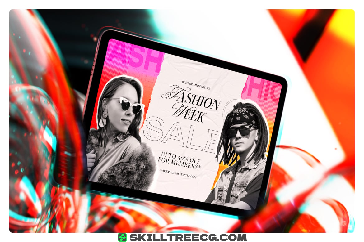 图片[2]-Glass Cyberpunk Tablet Mockup（103216）-技能树